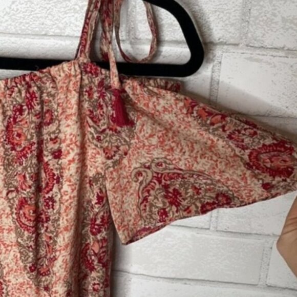 Madewell Silk Off the Shoulder Paisley Dress - Picture 10 of 12